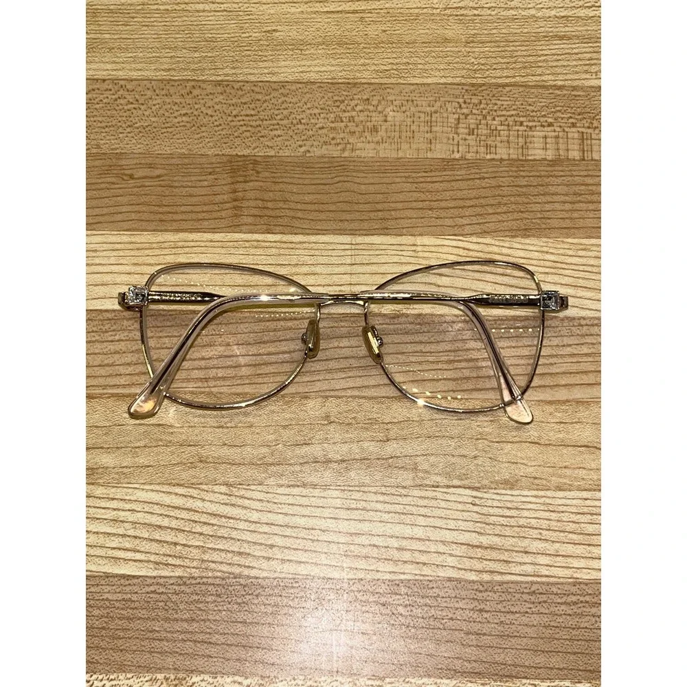 Jimmy Choo Eyeglass Frames White and Gold 5615 1-4 Frames Only